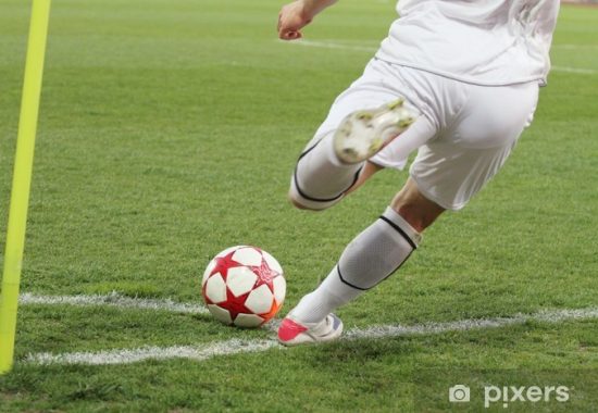 soccer corner kick.